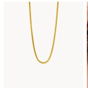 LAST CALL! NIB! M Vintage Stainless Steel Gold Snake Chain